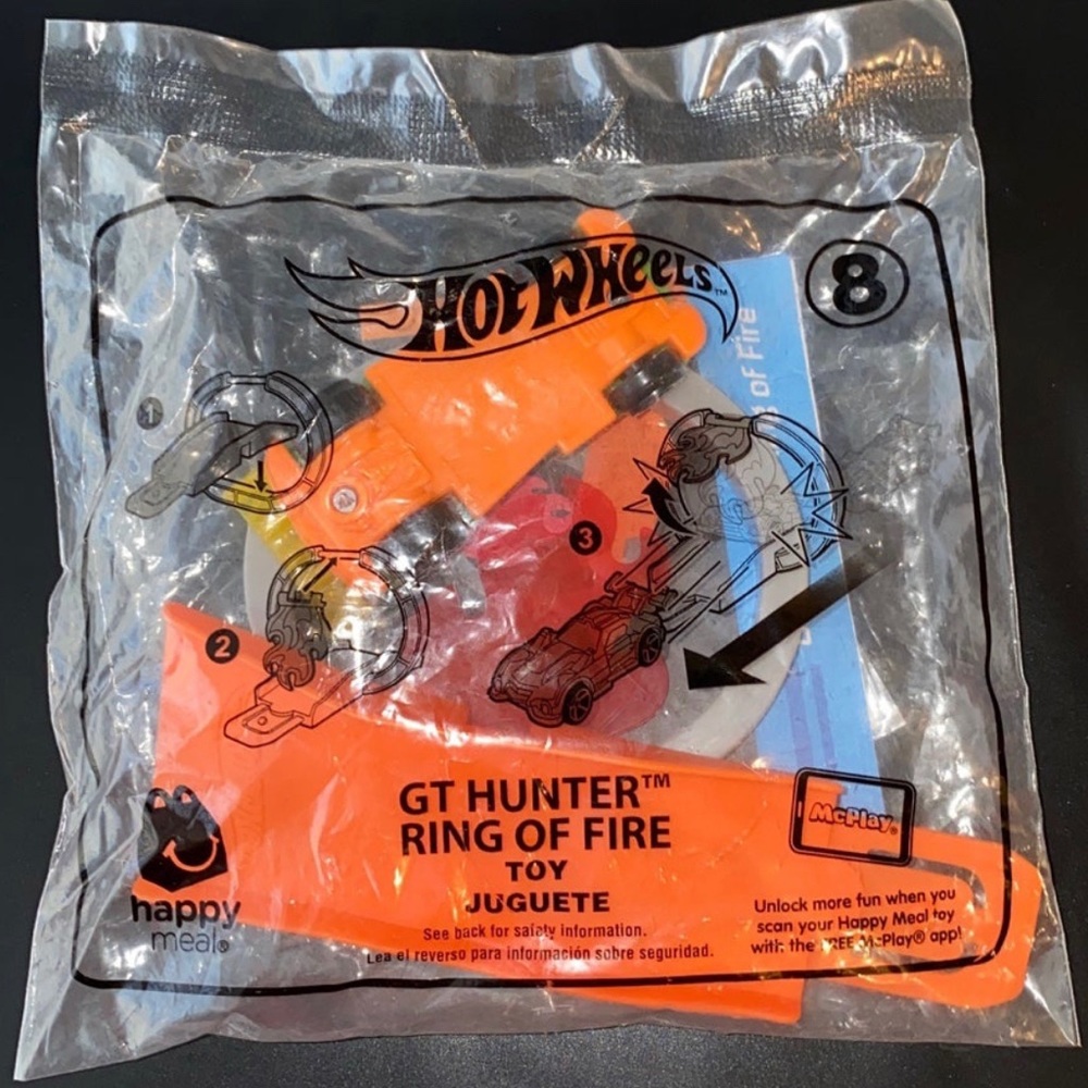 Hotwheels GT Hunter Ring Of Fire x McDonalds Toy #8 Sealed brand new 2019